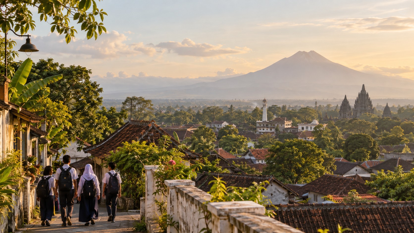 Landscape of Yogyakarta, Indonesia
